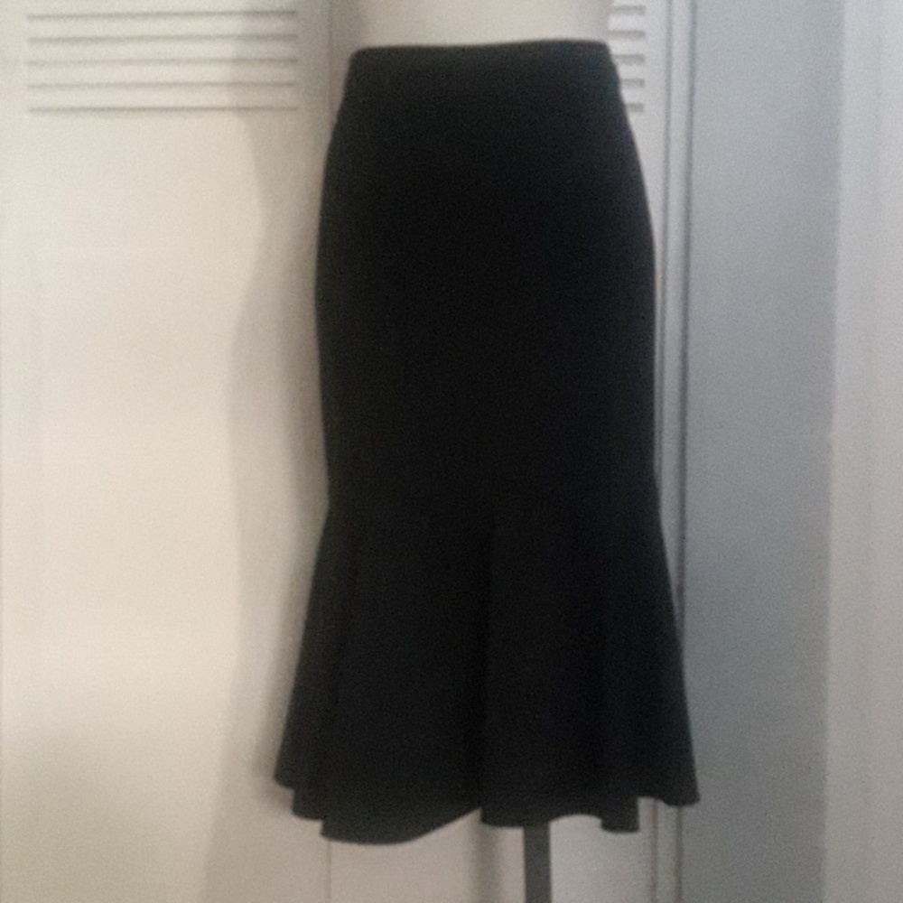 Black Skirt with Ruffle